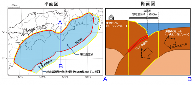 南海トラフ　地図