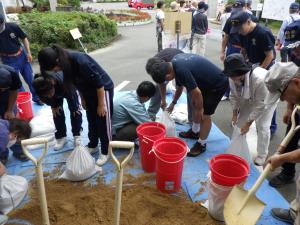 土のう作成訓練