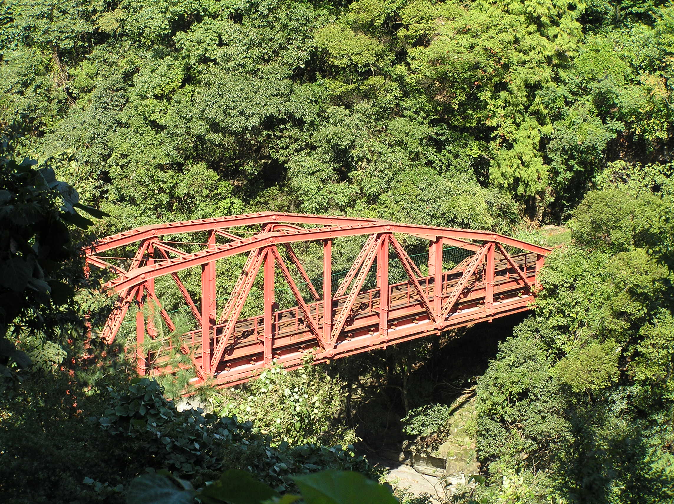 旧別子鉱山鉄道　端出場鉄橋の写真です