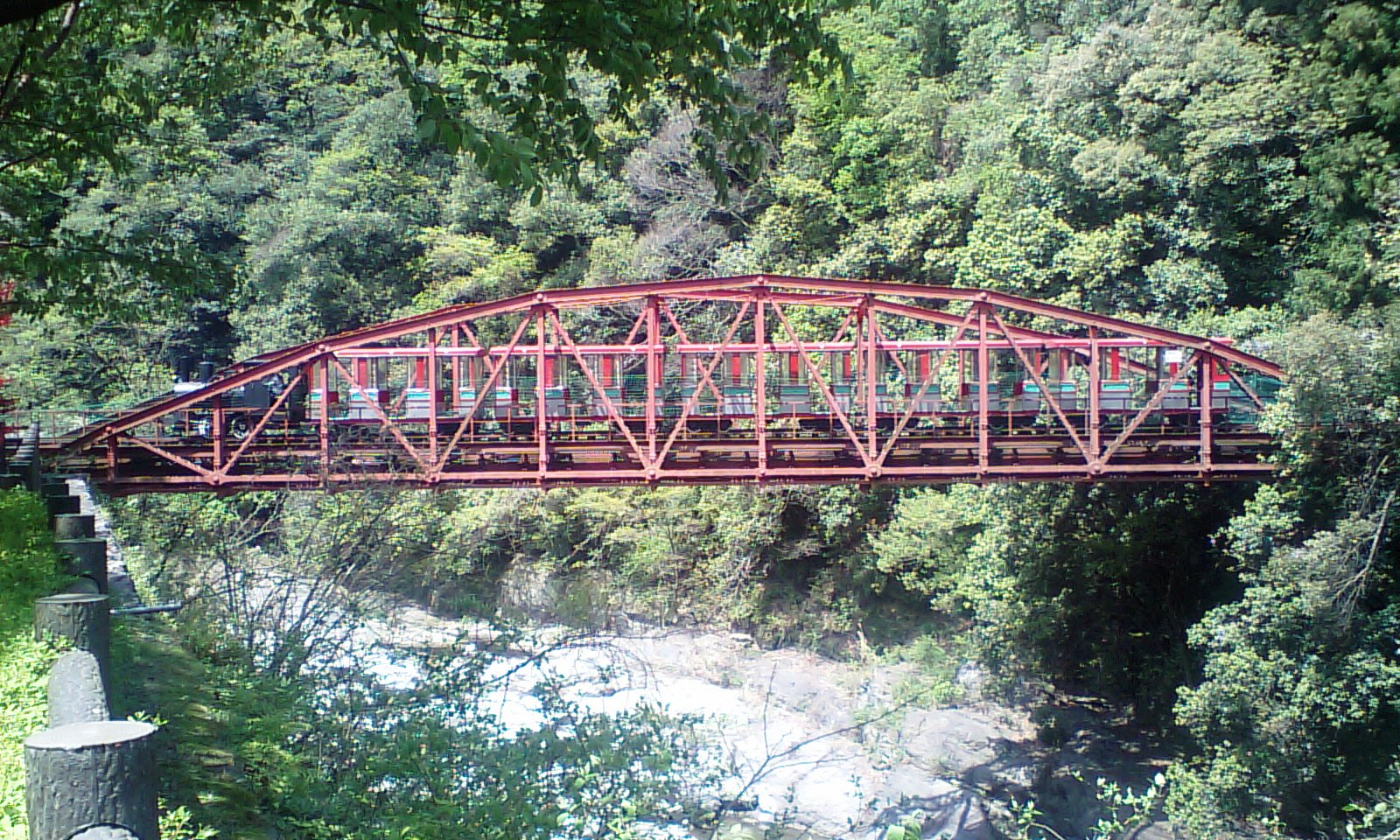 旧別子鉱山鉄道　端出場鉄橋の写真です