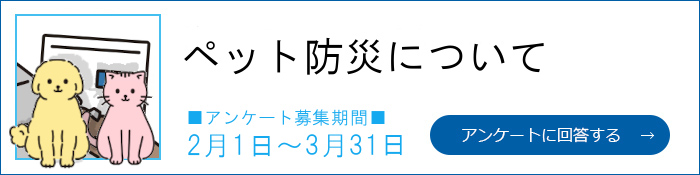 アンケート　ペット防災について