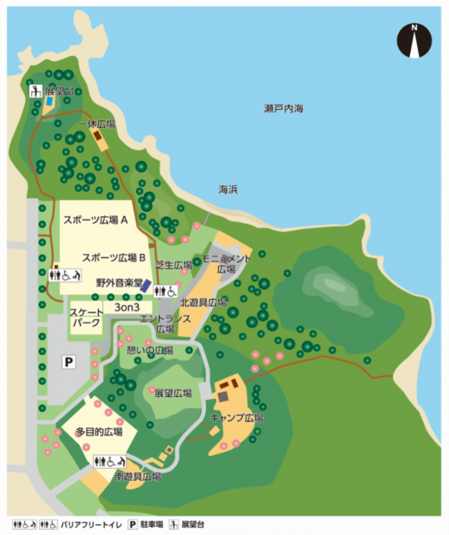 黒島公園案内図